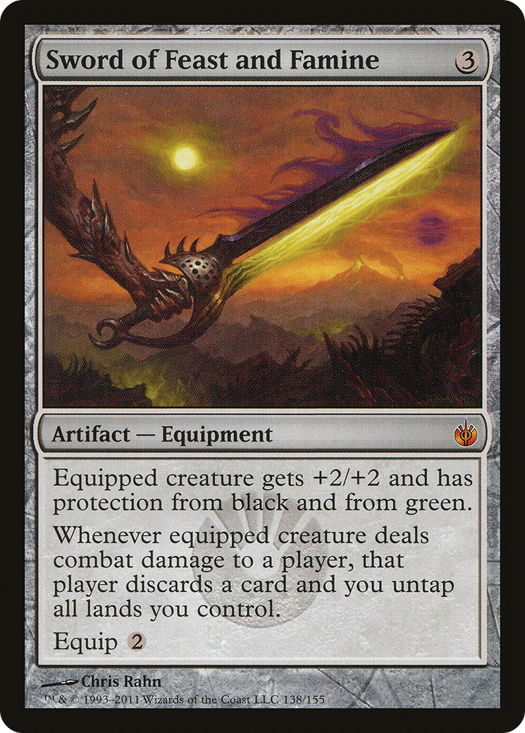 Sword of Feast and Famine (138) Foil - Mirrodin Besieged