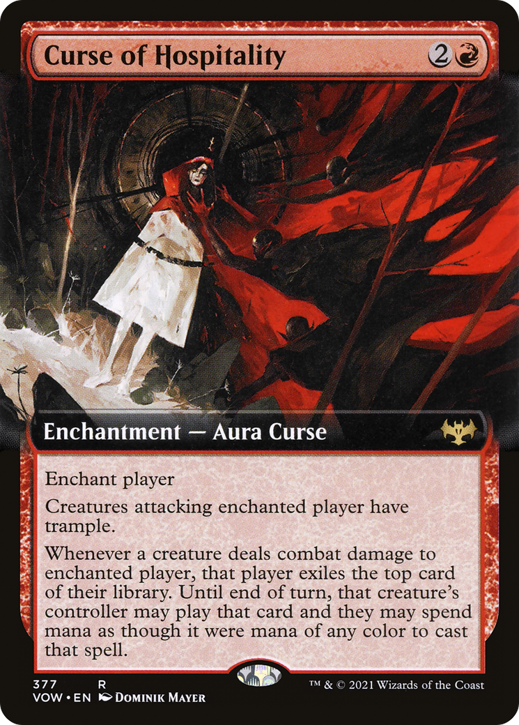 Curse of Hospitality (Extended Art) (377) - Innistrad: Crimson Vow