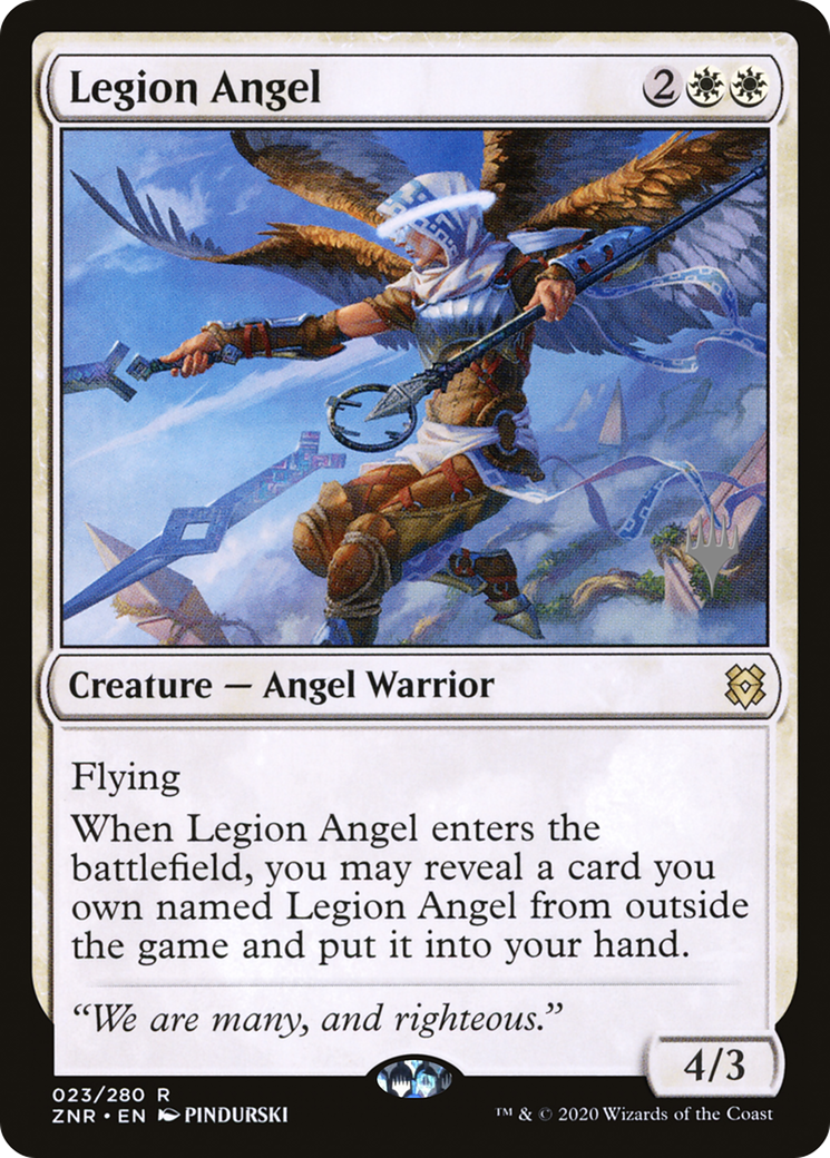 Legion Angel (23p) Foil - Zendikar Rising Promos
