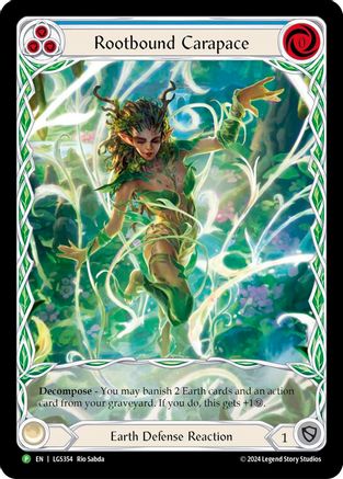 Rootbound Carapace (Blue) (Extended Art) - LGS354 (LGS354) Rainbow Foil - Flesh and Blood: Promo Cards