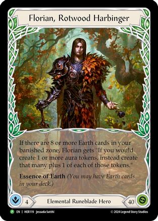 Florian, Rotwood Harbinger - HER119 (HER119) Rainbow Foil - Flesh and Blood: Promo Cards