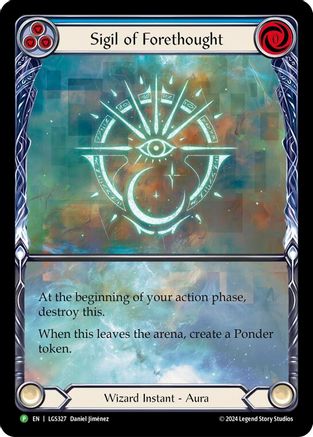 Sigil of Forethought (Extended Art) - LGS327 (LGS327) Rainbow Foil - Flesh and Blood: Promo Cards