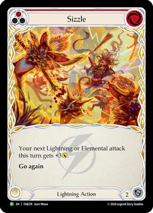 Sizzle (Red) (FAB274) Rainbow Foil - FaB Promos