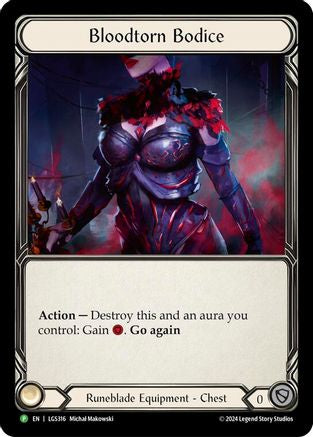 Bloodtorn Bodice - LGS316 (LGS316) Rainbow Foil - Flesh and Blood: Promo Cards