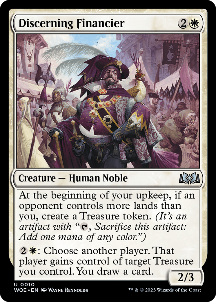 Discerning Financier (010) Foil - Wilds of Eldraine