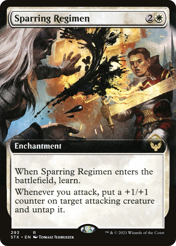 Sparring Regimen (Extended Art) (293) - Strixhaven: School of Mages