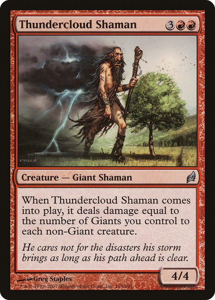 Thundercloud Shaman (195) - Lorwyn
