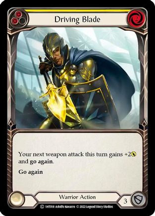 Driving Blade (Yellow) (1HT018) - Historic Pack 1 Blitz Deck: Dorinthea