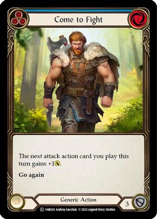 Come to Fight (Blue) (1HR024) - Historic Pack 1 Blitz Deck: Rhinar