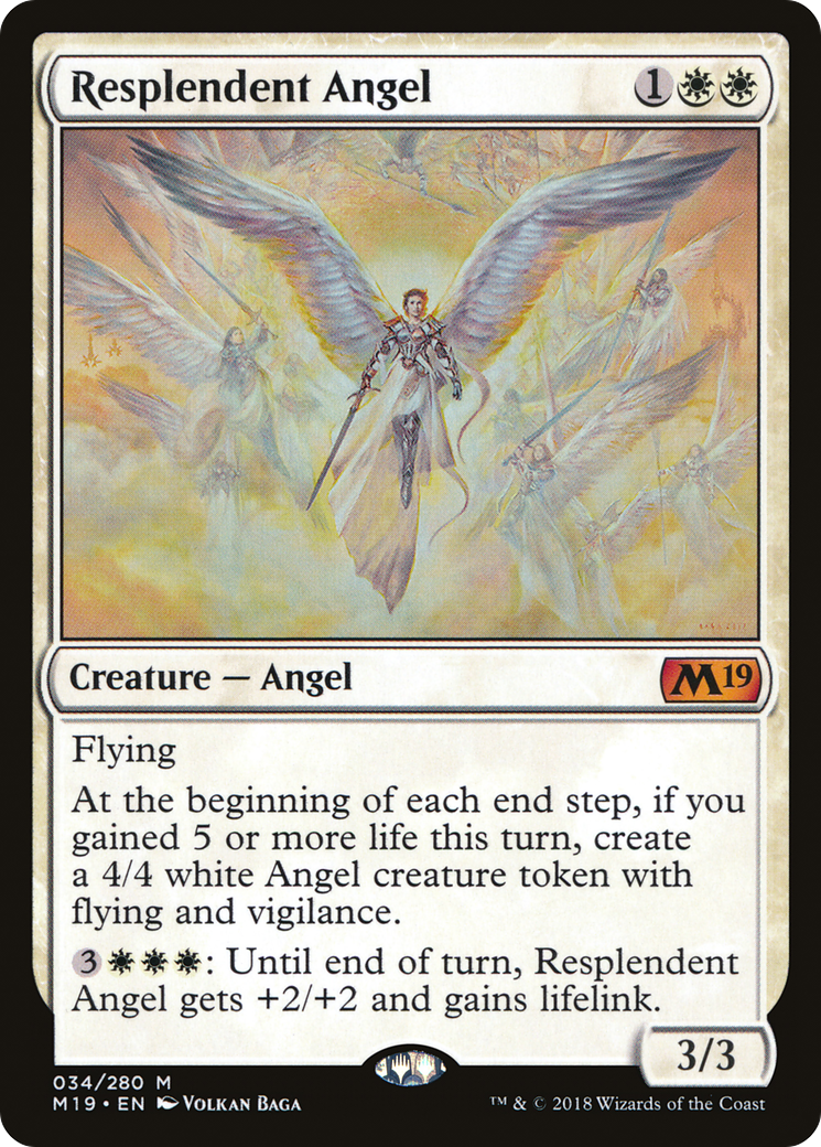 Resplendent Angel (034) Foil - Core Set 2019