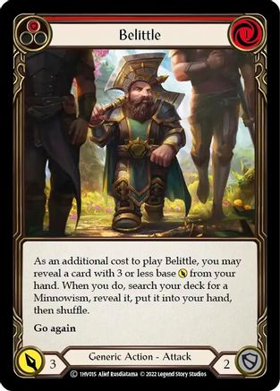 Belittle (Red) (1HV015) - Blitz Deck: Historic Pack 1 - Viserai