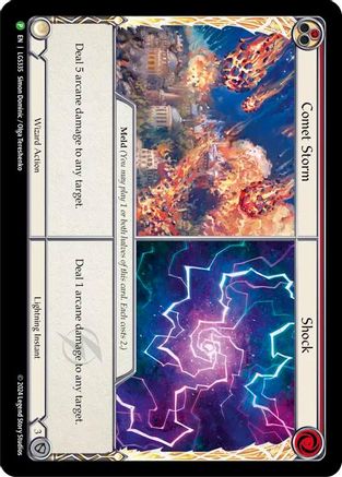 Comet Storm // Shock (LGS335) Cold Foil - Flesh and Blood: Promo Cards