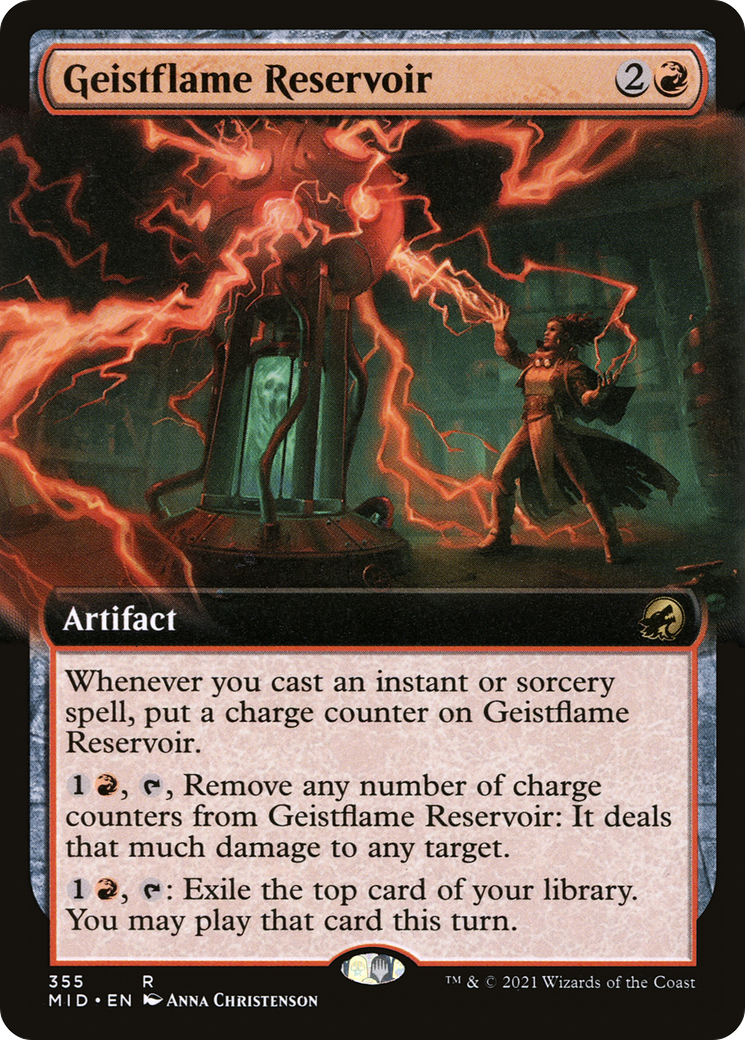Geistflame Reservoir (Extended Art) (355) Foil - Innistrad: Midnight Hunt