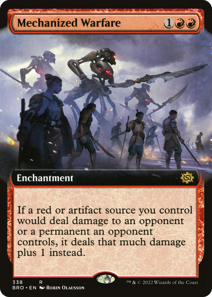 Mechanized Warfare (Extended Art) (338) Foil - The Brothers' War