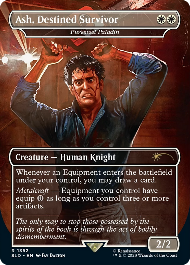 Ash, Destined Survivor – Puresteel Paladin (1352) Foil - Secret Lair Drop