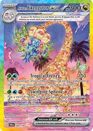 Alolan Exeggutor ex (242) Holofoil - Surging Sparks