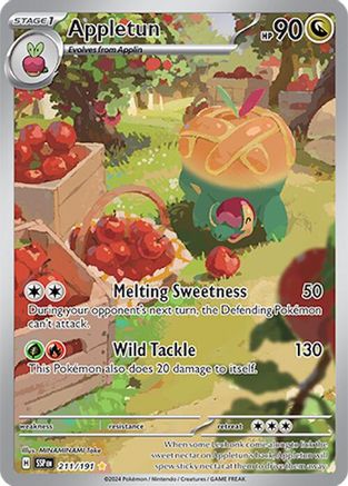 Appletun - 211/191 (211) Holofoil - SV08 Surging Sparks
