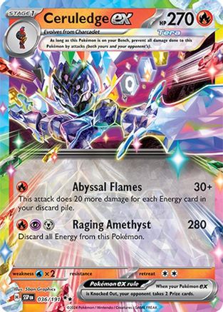 Ceruledge ex (36) Holofoil - SV08 Surging Sparks