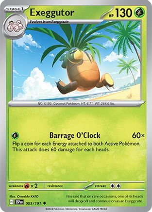 Exeggutor (3) Reverse Holofoil - Surging Sparks