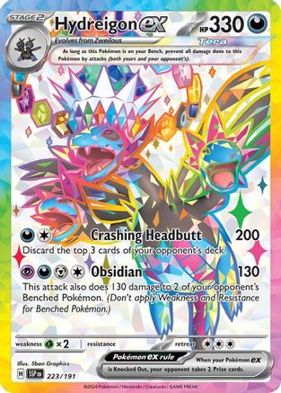 Hydreigon ex - 223/191 (223) Holofoil - SV08 Surging Sparks