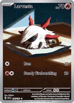 Larvesta (196) Holofoil - Surging Sparks