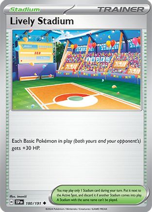 Lively Stadium (180) Reverse Holofoil - Surging Sparks
