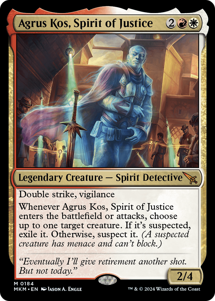Agrus Kos, Spirit of Justice (184) Foil - Murders at Karlov Manor