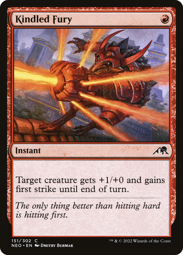 Kindled Fury (151) Foil - Kamigawa: Neon Dynasty