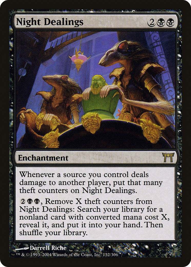 Night Dealings (132) Foil - Champions of Kamigawa
