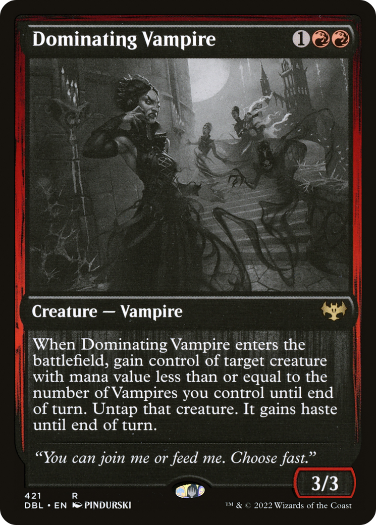 Dominating Vampire (421) Foil - Innistrad: Double Feature