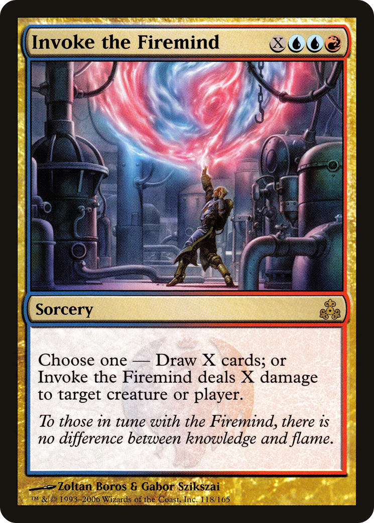 Invoke the Firemind (118) Foil - Guildpact
