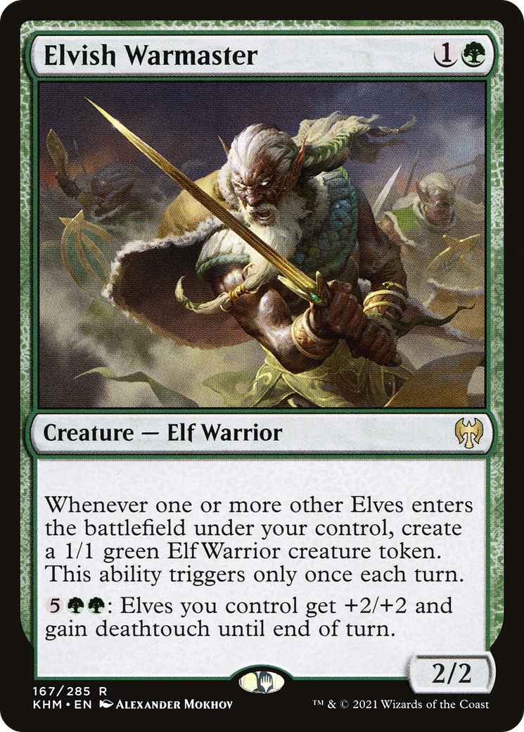 Elvish Warmaster (167) Foil - Kaldheim