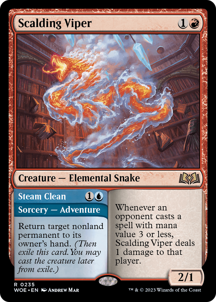 Scalding Viper (235) Foil - Wilds of Eldraine