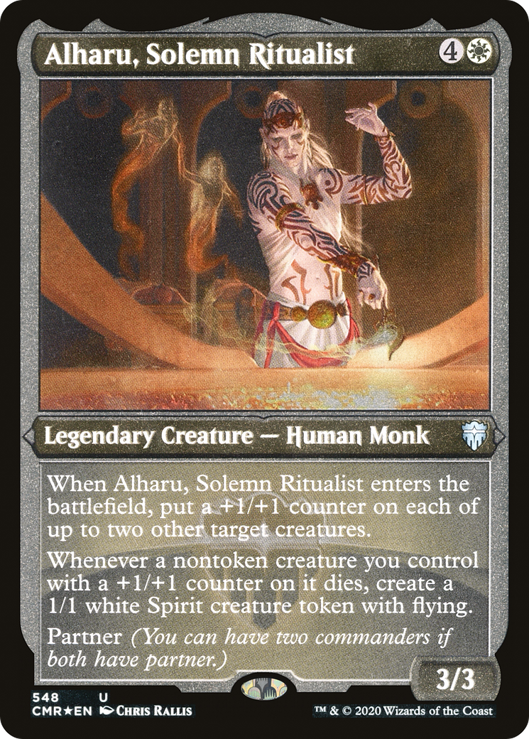 Alharu, Solemn Ritualist (548) Etched - Commander Legends