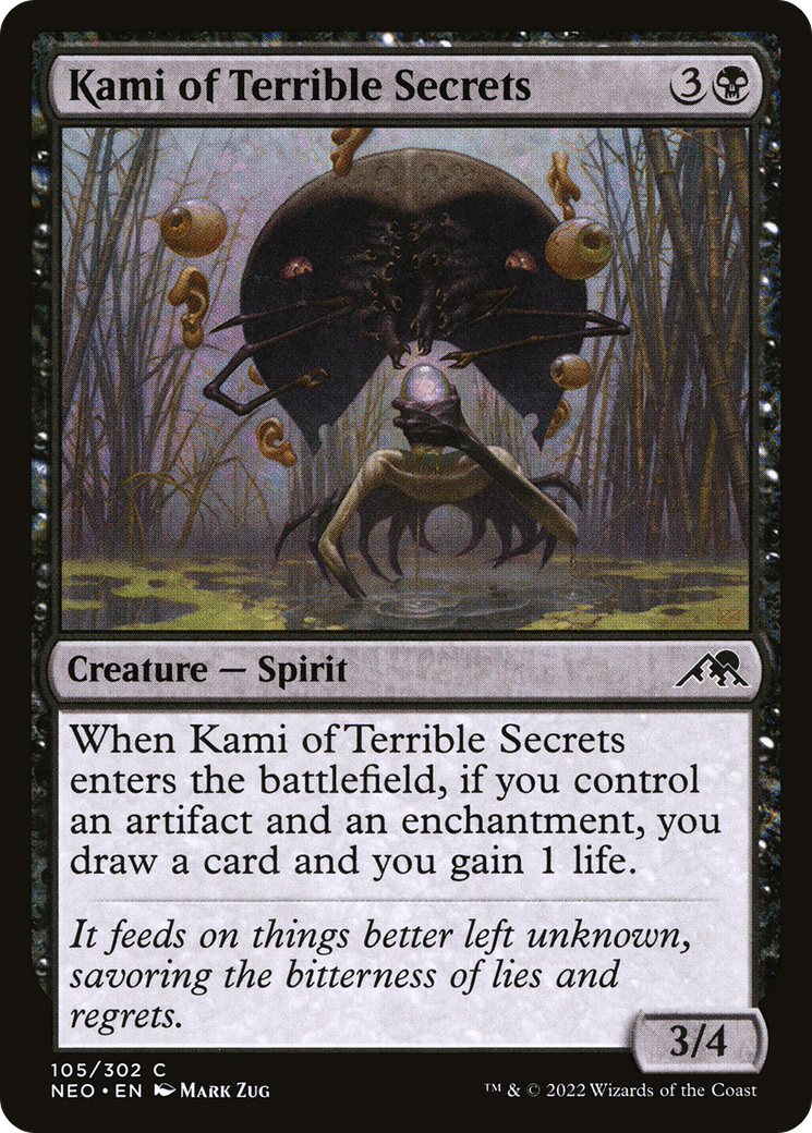 Kami of Terrible Secrets (105) Foil - Kamigawa: Neon Dynasty