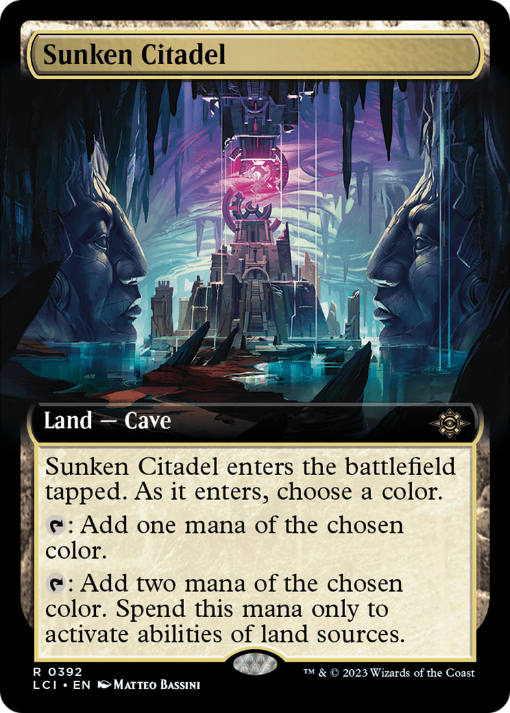 Sunken Citadel (Extended Art) (392) Foil - The Lost Caverns of Ixalan