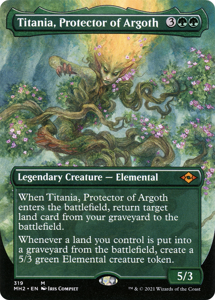 Titania, Protector of Argoth (Borderless) (319) Foil - Modern Horizons 2