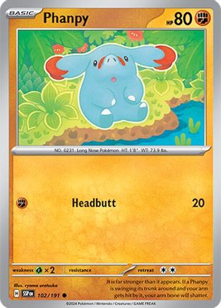 Phanpy (102) Reverse Holofoil - Surging Sparks