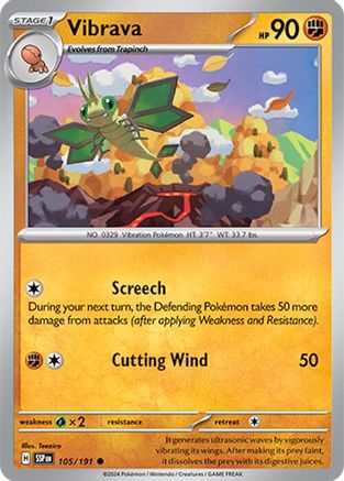 Vibrava (105) Reverse Holofoil - Surging Sparks