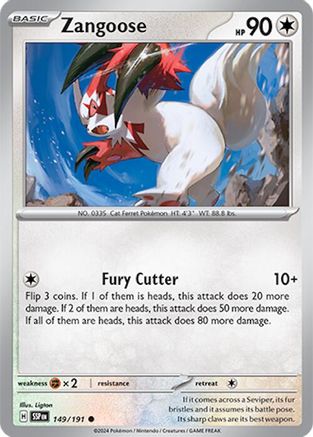 Zangoose (149) Reverse Holofoil - Surging Sparks