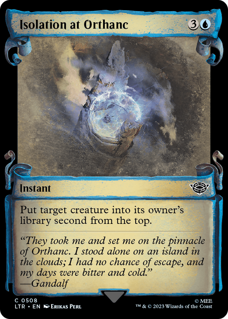 Isolation at Orthanc (Showcase) (508) Foil - The Lord of the Rings: Tales of Middle-earth