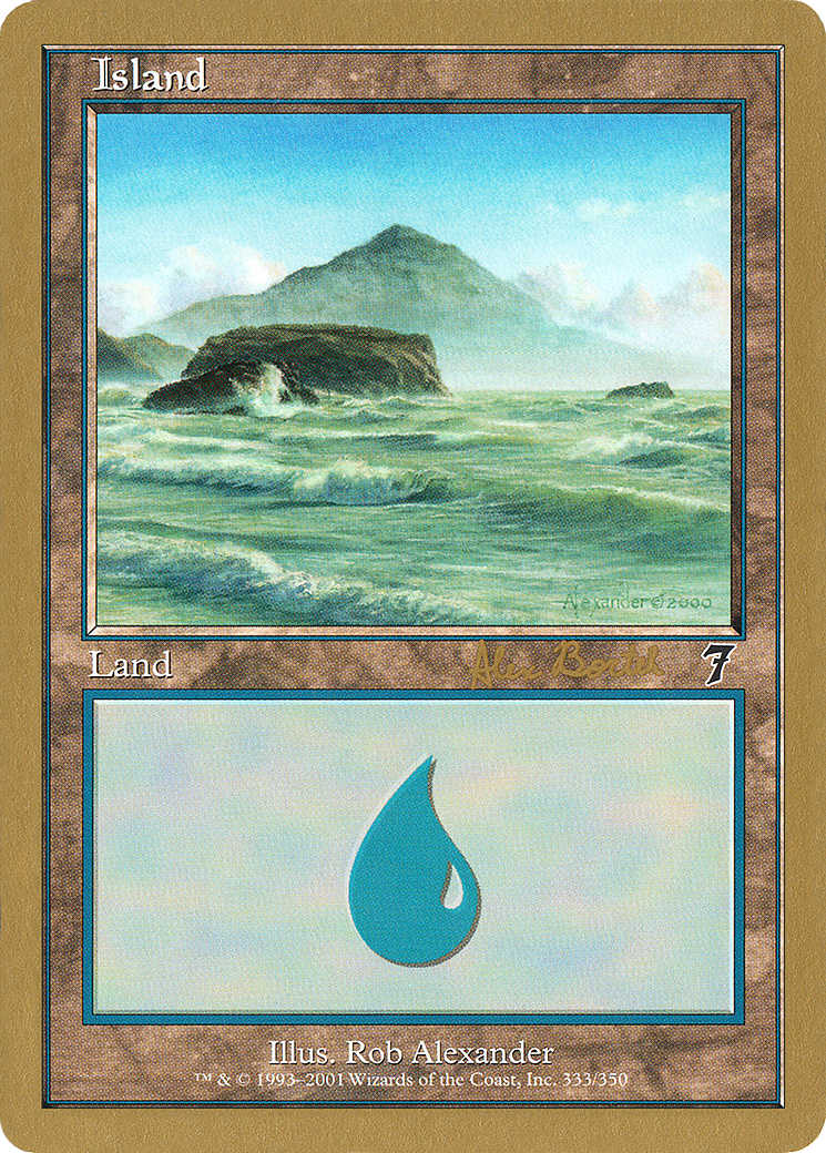 Island (333) - 2001 Alex Borteh (7ED) (Retro) - World Championship Decks 2001