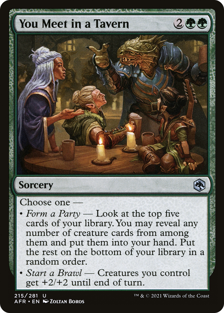 You Meet in a Tavern (215) Foil - Adventures in the Forgotten Realms