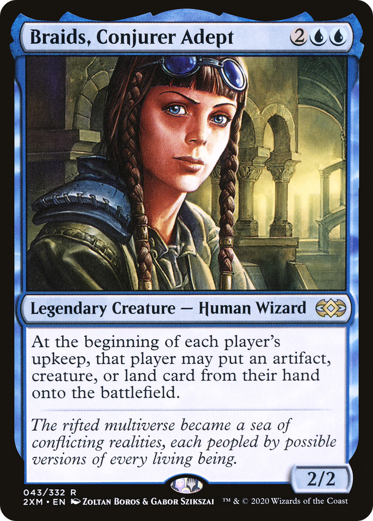 Braids, Conjurer Adept (043) Foil - Double Masters