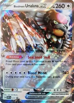 Bloodmoon Ursaluna ex - 177 (177) Holofoil - SV Scarlet & Violet Promo Cards