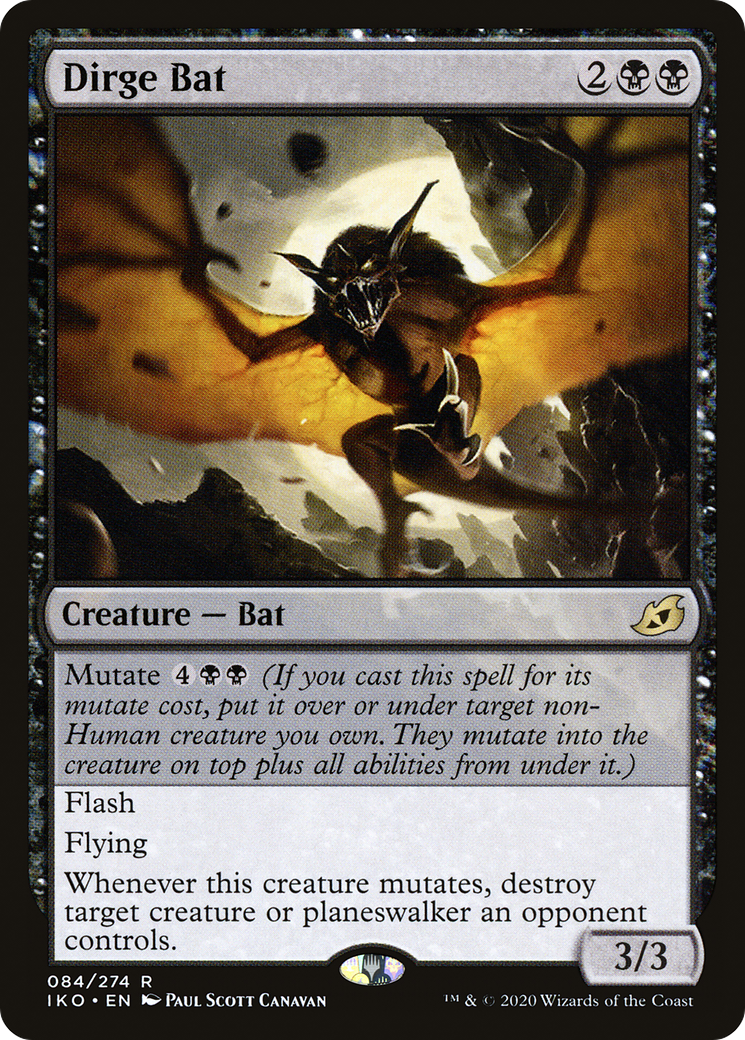 Dirge Bat (084) Foil - Ikoria: Lair of Behemoths