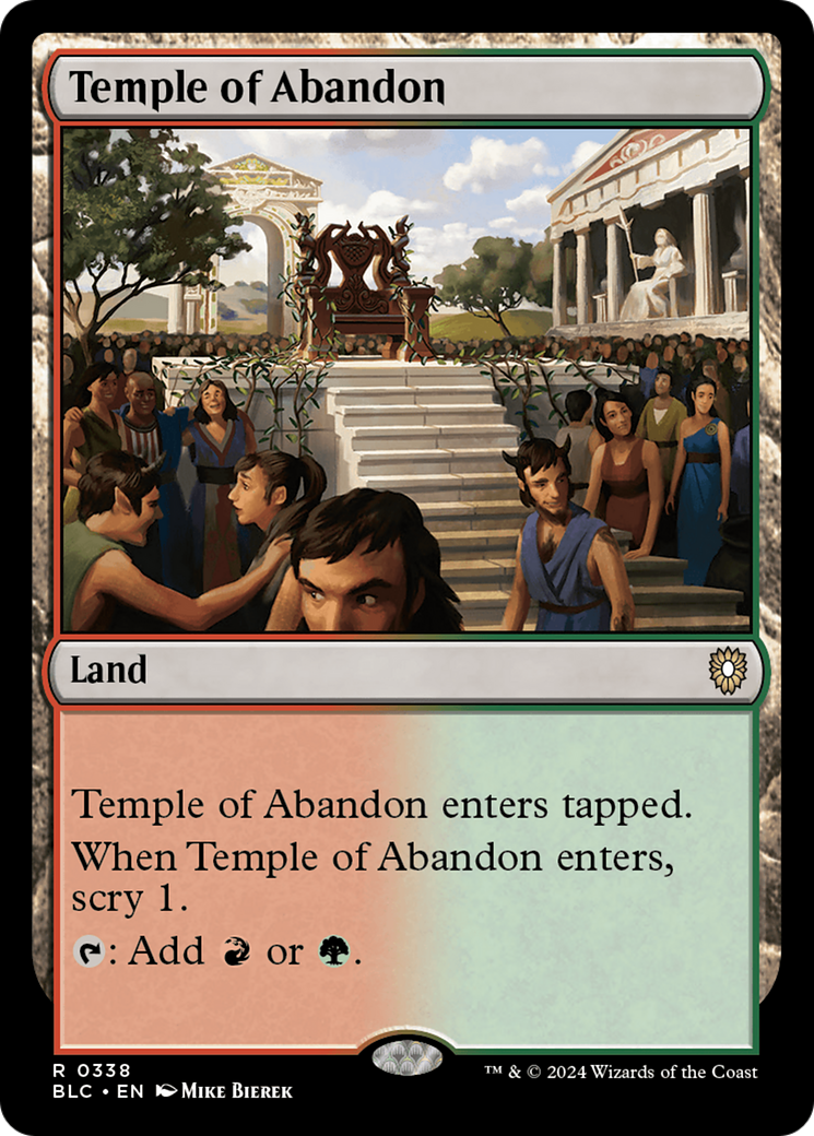 Temple of Abandon (338) - Bloomburrow Commander