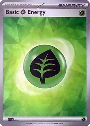 Basic Grass Energy (Cracked Ice Holo) (9) Holofoil - SVE Scarlet & Violet Energies