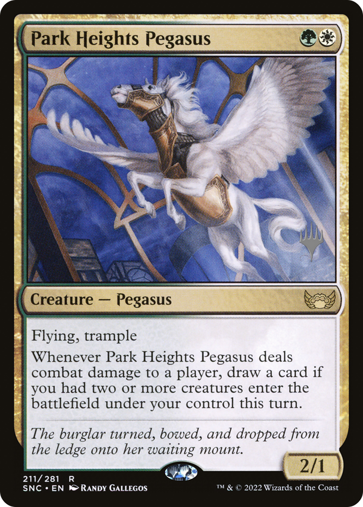Park Heights Pegasus (211p) - Streets of New Capenna Promos