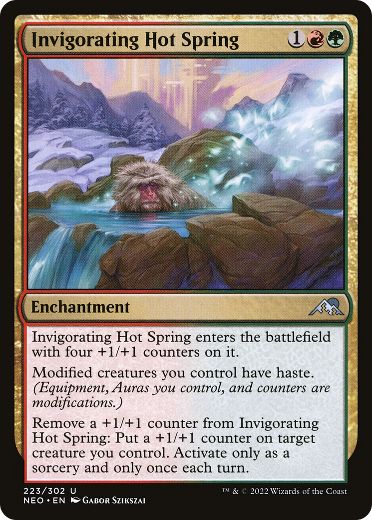Invigorating Hot Spring (223) Foil - Kamigawa: Neon Dynasty